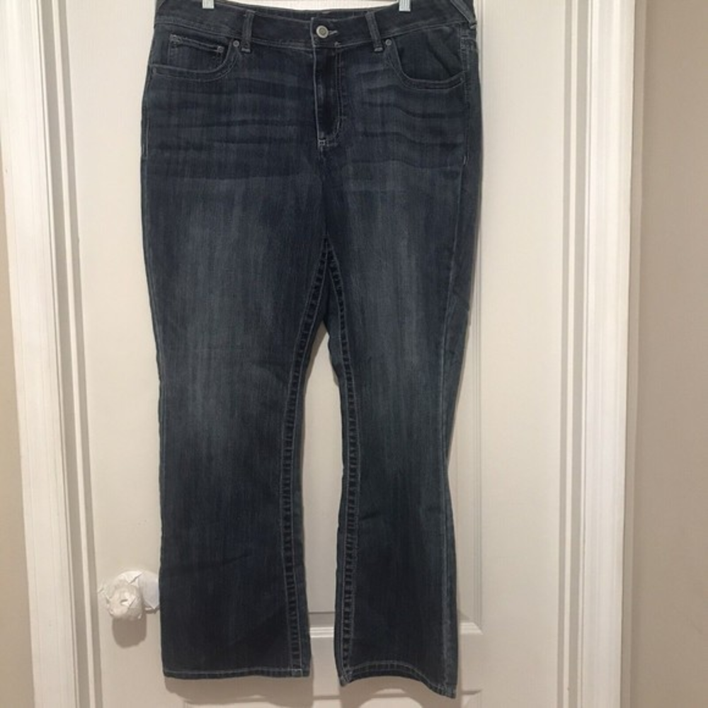 Maurices‎ Women's Bootcut Jeans Size 18W Blue Denim Stretch Classic Western
